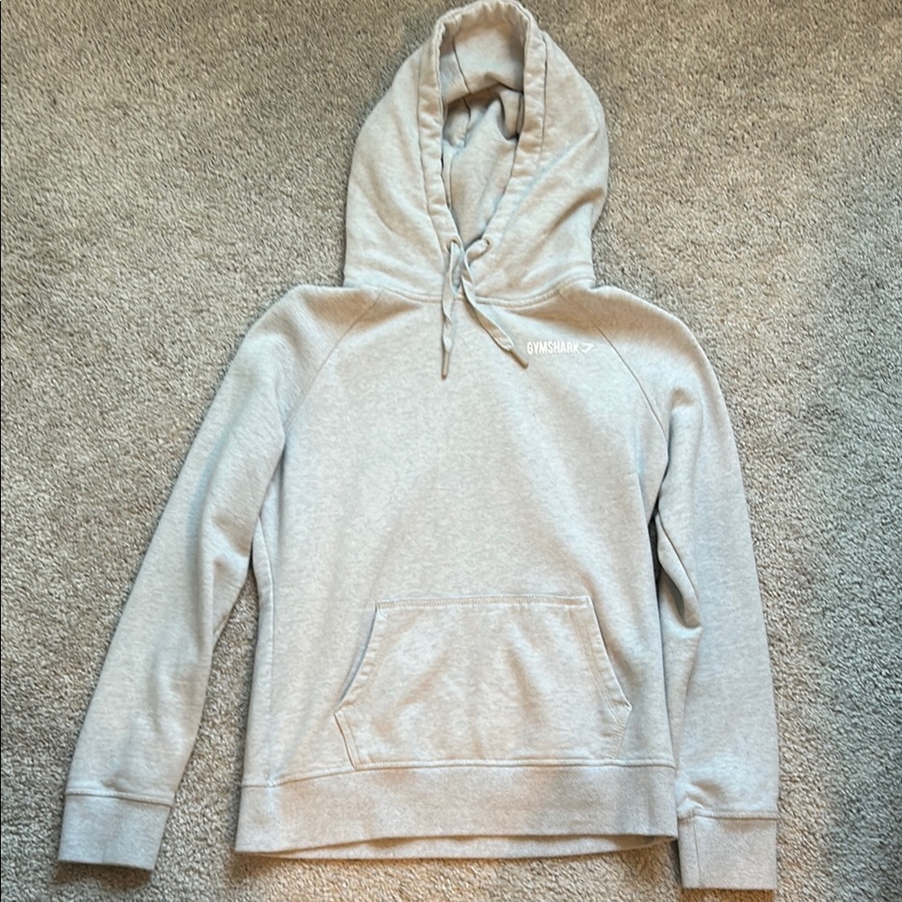Gymshark Light Gray Pullover Hoodie